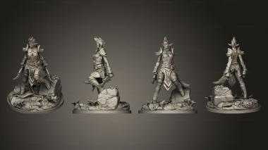 Military figurines Elf Warrior 3d model