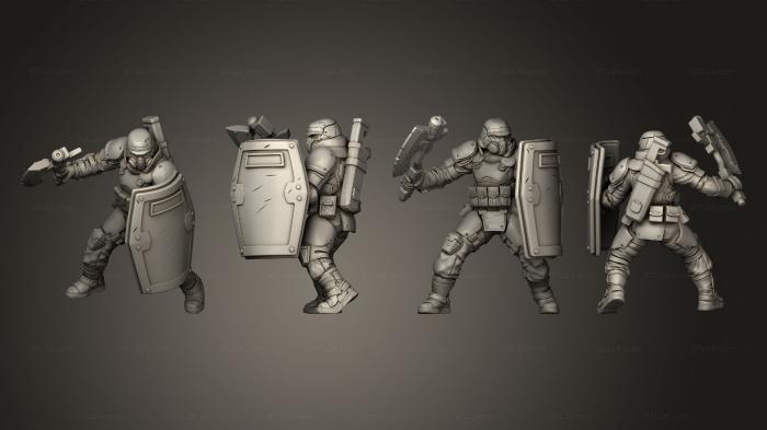 Military figurines (ELITE WATANABE ENFORCER B, STKW_5868) 3D models for cnc