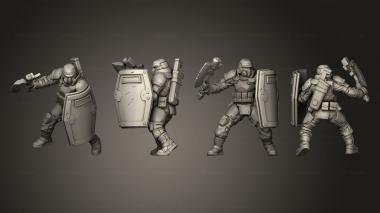 Military figurines ELITE WATANABE ENFORCER B 3d model