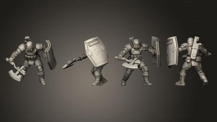 Military figurines (ELITE WATANABE ENFORCER D, STKW_5870) 3D models for cnc