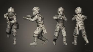 Military figurines Ember Squad loyalist helmet 3d model