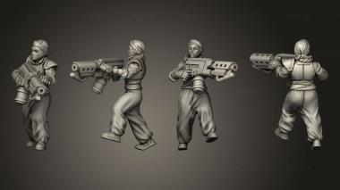 Military figurines Emperor Flame Thrower Trooper 001 3d model