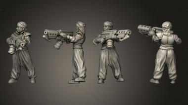 Military figurines Emperor Flame Thrower Trooper 002 3d model