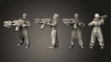 Military figurines Emperor Flame Thrower Trooper 003 3d model