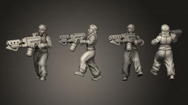 Military figurines Emperor Flame Thrower Trooper 005 3d model