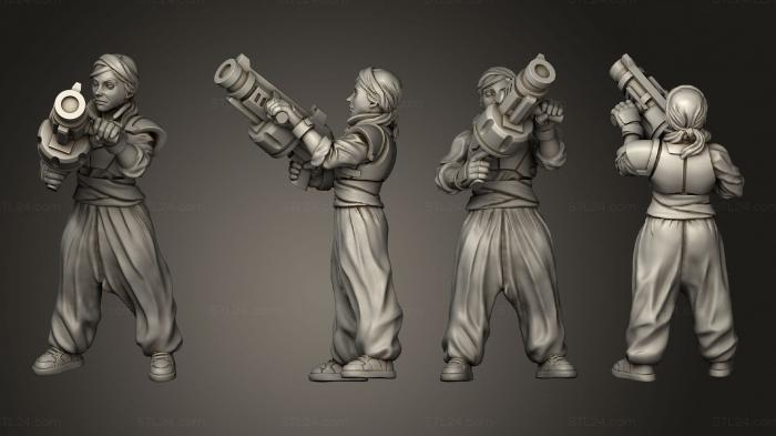Military figurines (Emperor Grenade Launcher Trooper 004, STKW_5897) 3D models for cnc