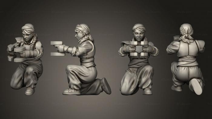 Military figurines (Emperor Heavy Weapons Soldier 001, STKW_5900) 3D models for cnc