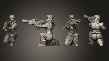Military figurines Emperor Laser Rifle Trooper Kneeling 3d model