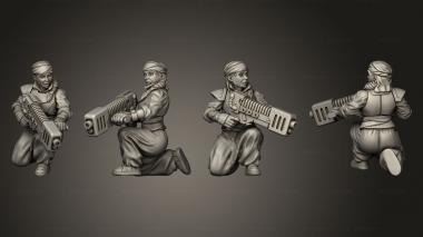 Military figurines Emperor Plasma Cooker Trooper Kneeling 3d model