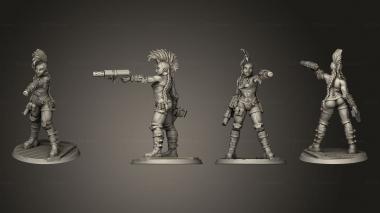 Military figurines Escher Gang EG pose 1 3d model