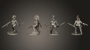 Military figurines Escher Gang Member 3 3d model