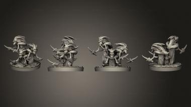 Military figurines ethereal covenant deadriders 2 3d model