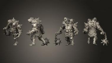 Military figurines Ettin Beast Roar Large 3d model