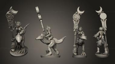 Military figurines Excess God Cavalry banner 3d model