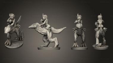 Military figurines Excess God Cavalry horn 3d model