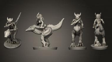 Military figurines Excess God Cavalry leader 3d model