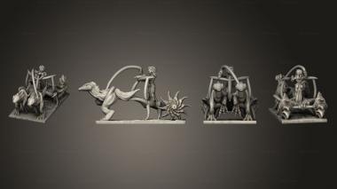 Military figurines Excess God Demon Chariots 3d model