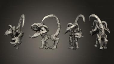 Military figurines Excess God Demonic Beast 4 3d model