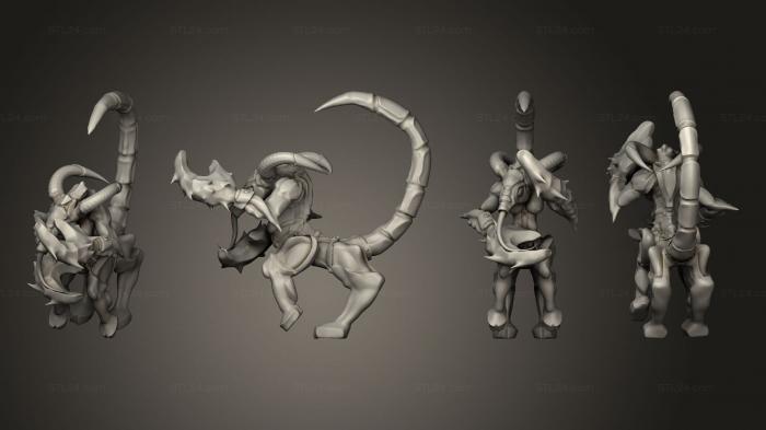 Military figurines (Excess God Demonic Beast 6, STKW_6004) 3D models for cnc
