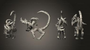 Military figurines Excess God Demonic Beast 6 3d model