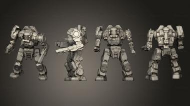 Military figurines EXE Prime 4 3d model