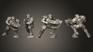 Military figurines Exo Marine Ammo 001 3d model