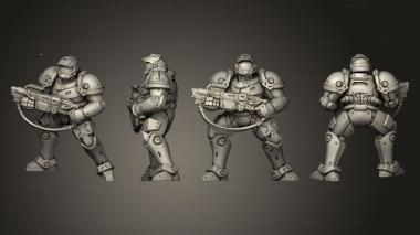 Military figurines Exo Marine Ammo 002 3d model