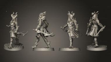 Military figurines exotic b 3d model