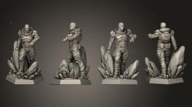 Military figurines Explorer Astronaut 3d model
