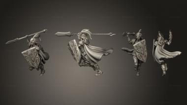 Military figurines Falcon Knight Attacking 3d model