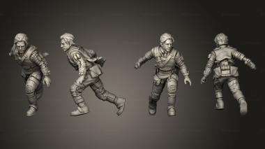 Military figurines Fallen Knight No Drone 3d model