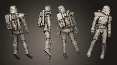 Military figurines Fallen Sandtroopers 01 3d model