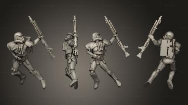 Military figurines Fallen Sandtroopers 18 3d model
