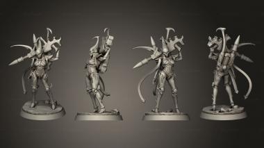 Military figurines Fanatic Skull Dancers 01 3d model