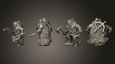 Military figurines Fantasy Dwarf Madec 3d model