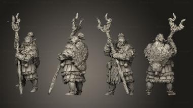 Military figurines Fantasy Firbolg Druid 1 3d model