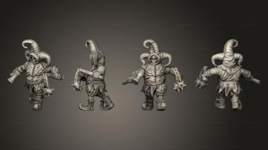 Military figurines Fantasy Jester Fool 3d model