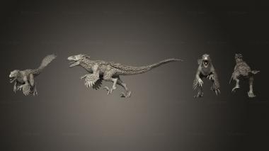 Military figurines Feathered Raptor Large 3d model