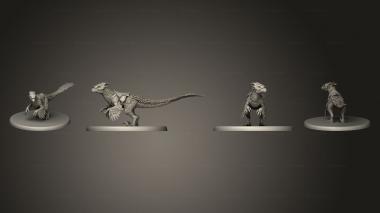 Military figurines Feathered Raptor Mount Large 3d model
