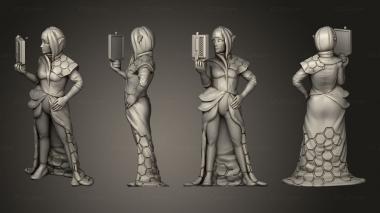 Military figurines Female Agent 3d model