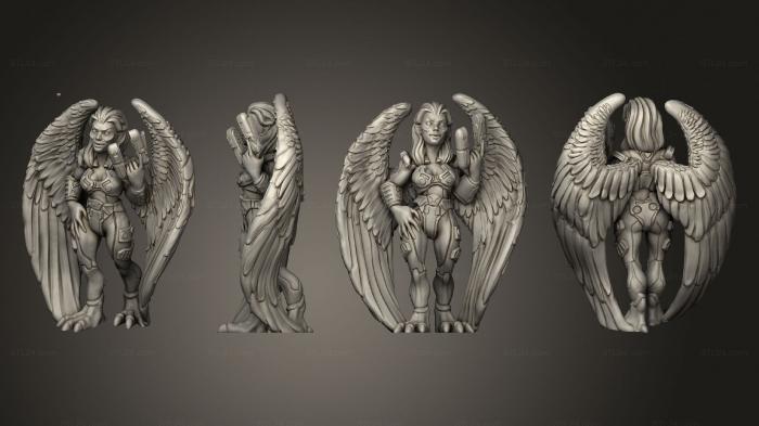 Military figurines (Female Avian Based, STKW_6101) 3D models for cnc
