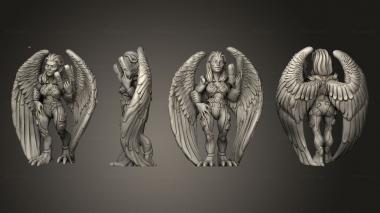 Military figurines Female Avian Based 3d model