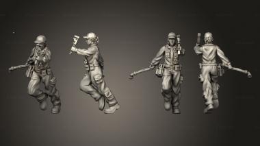 Military figurines Female Engineer Head 3d model