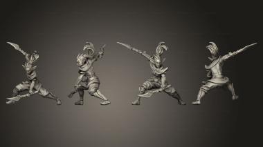 Military figurines Female Garrison Dagger 3d model