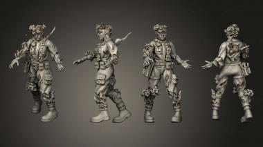 Military figurines Female Infected Engineer Left Arm 3d model