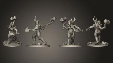 Military figurines Female Knights of Hell 2 3d model