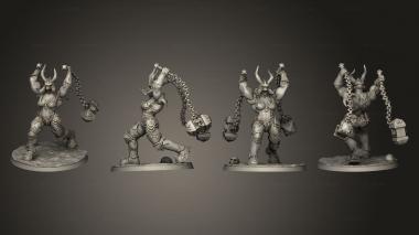 Military figurines Female Knights of Hell 5 3d model