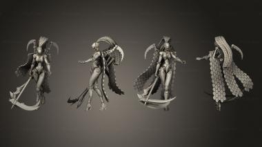 Military figurines female lord 3d model