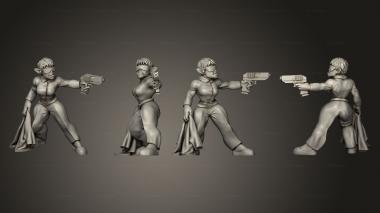 Military figurines Female Orc Combat Badyguard 3d model