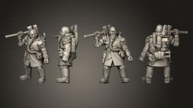 Military figurines Female Plate 01 3d model